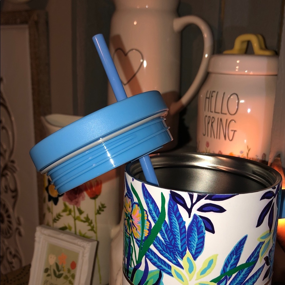 Lilly Pulitzer Stainless Steel 40oz Tumbler with Handle/Straw - Picture 9 of 11